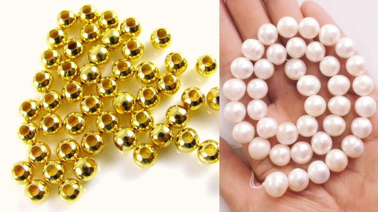 How To Make Simple & Beautiful Pearl Earrings At Home / DIY / Designer Pearl Earrings / uppunutihome