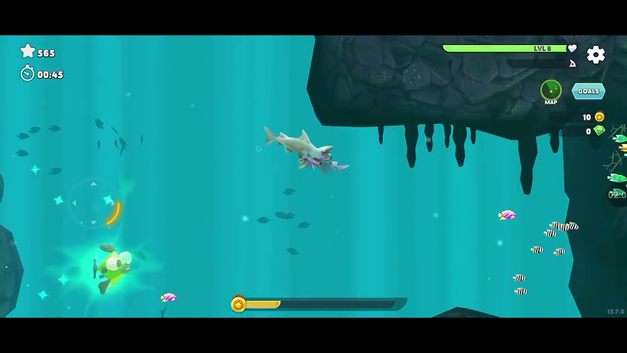 My new game hungry shark king 🤴 