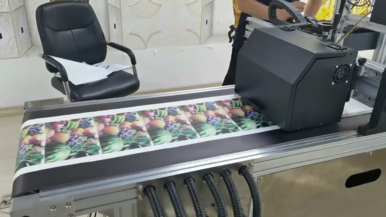 Roll to Roll CMYK Single Pass Printer For Paper Bags and Cartons' Packing