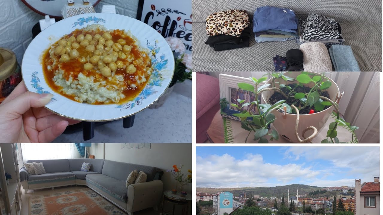 Mutfak temizliği/çamaşır katlama/Akşam yemeği😋Kızların en sevdigi👍Keşkek yaptım /Rutin işler😉