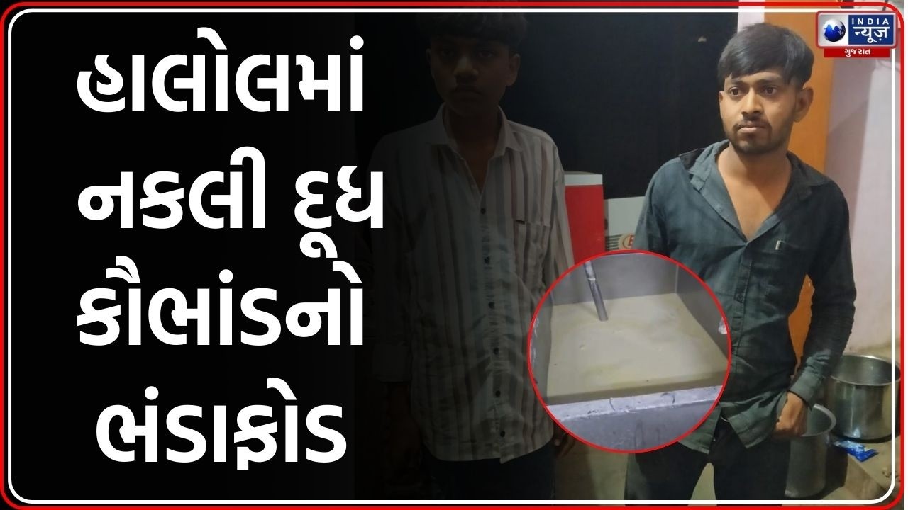 Fake Milk Racket | હાલોલમાં નકલી દૂધ કૌભાંડનો ભાંડાફોડ | Milk Adulteration Case