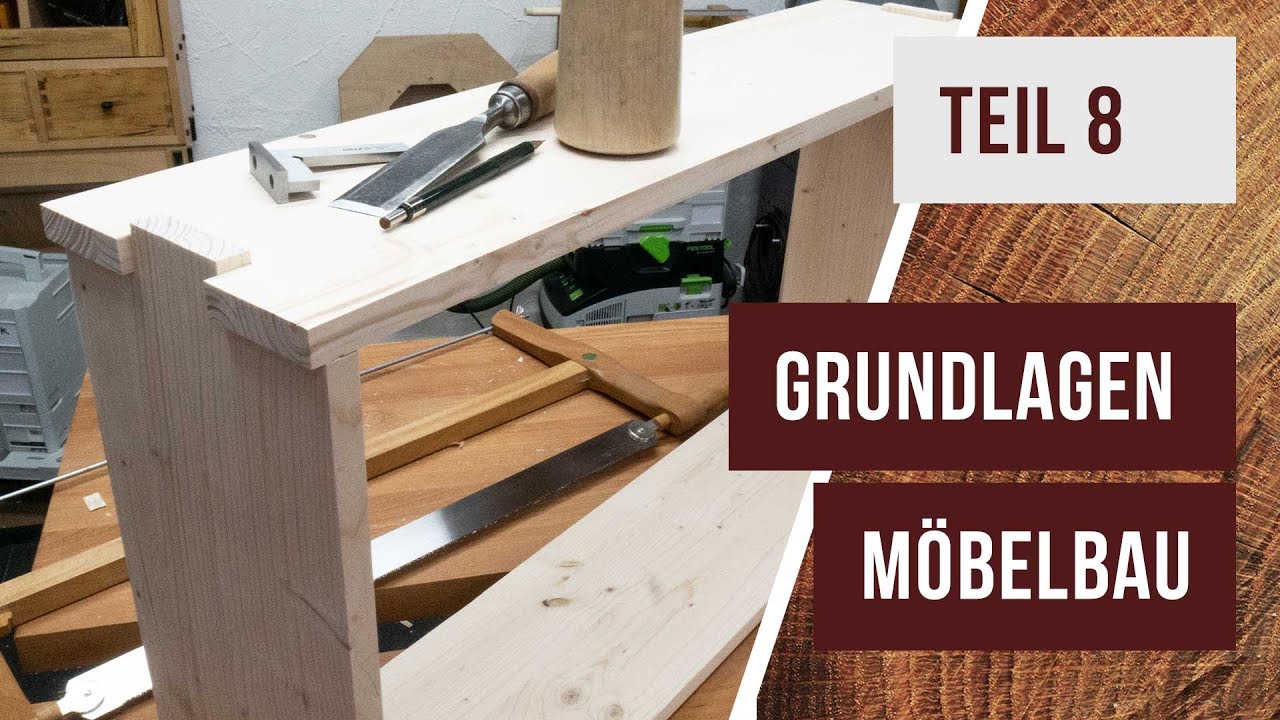 Grundlagen Möbelbau - Teil 8 - Ein einfaches Regal - Eckverbindung mit Fingerzinken