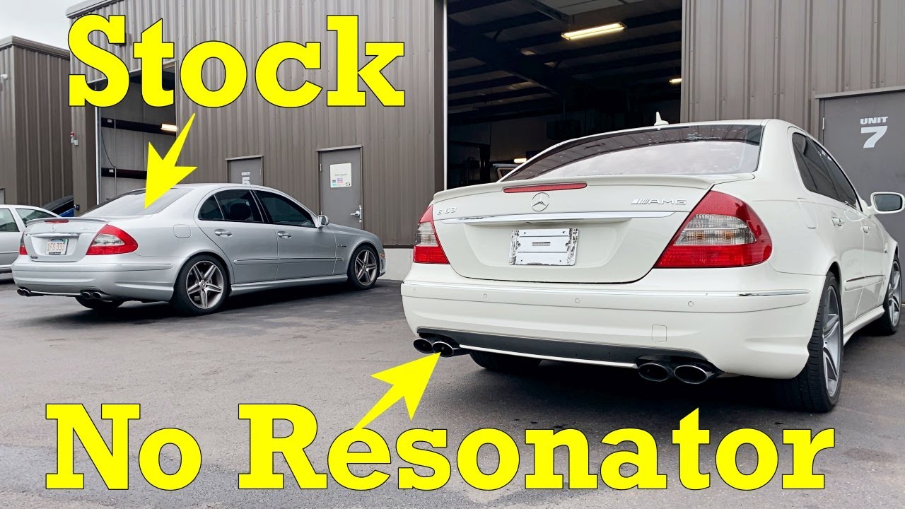 W211 E63 AMG Resonator Delete