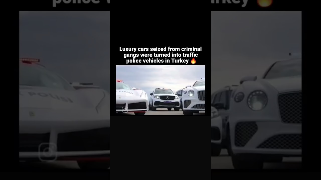 Luxury cars seized from criminal gangs were turned into traffic police vehicles in Turkey #business