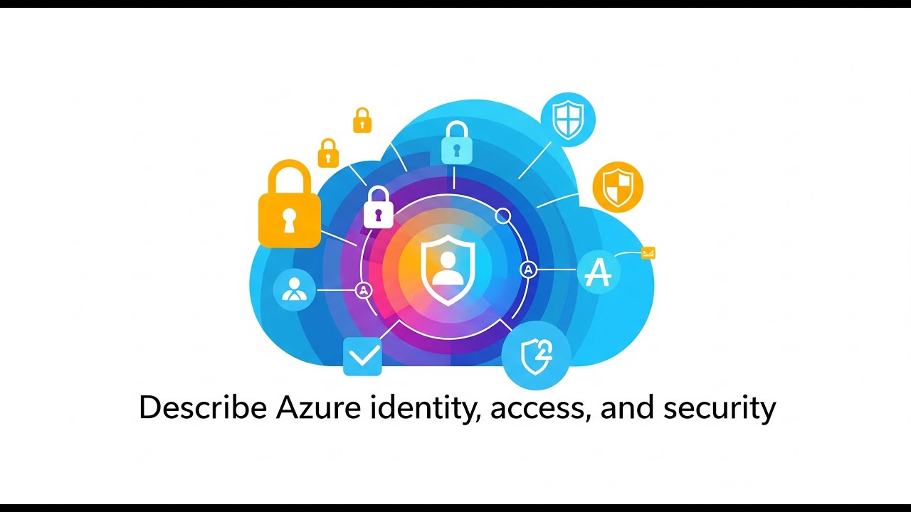 24) Describe Azure identity, access, and security.