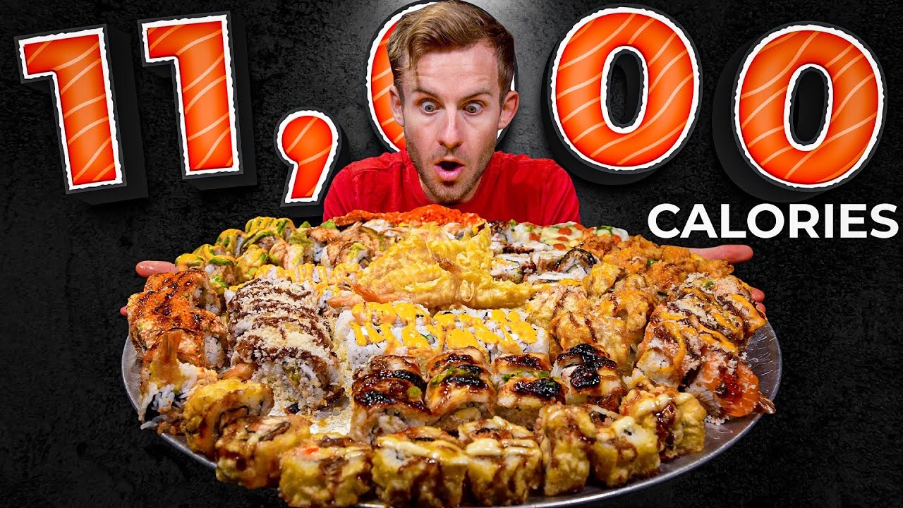 THE WORLD&rsquo;S UNHEALTHIEST SUSHI PLATTER CHALLENGE!