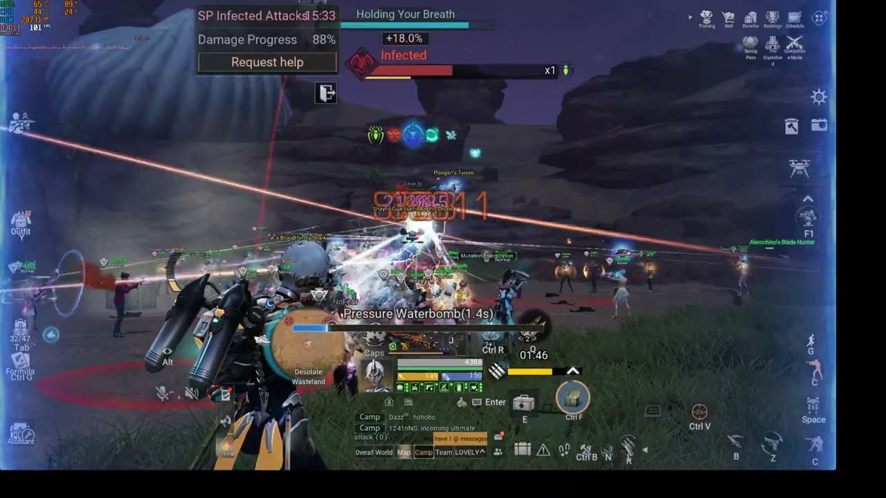 LifeAfter: Camp NoFear TRAP 3-30-2025 (DESOLATE BOSS) 11.9M Dmg as Sniper Cert