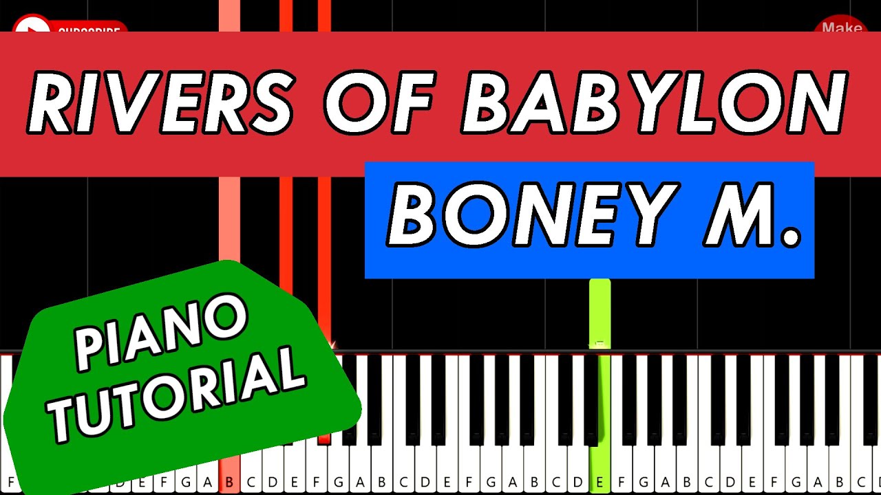 Boney M - Rivers Of Babylon 🎹 Piano Tutorial