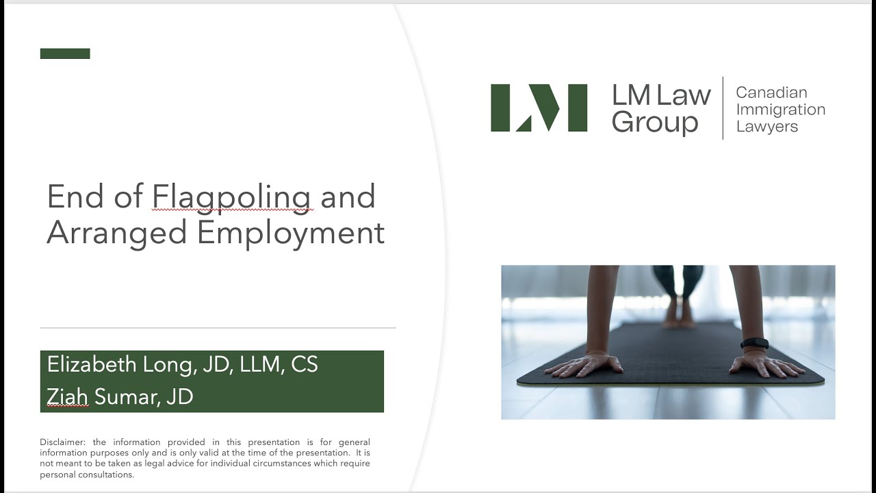 End of Flagpoling and Arranged Employment Points