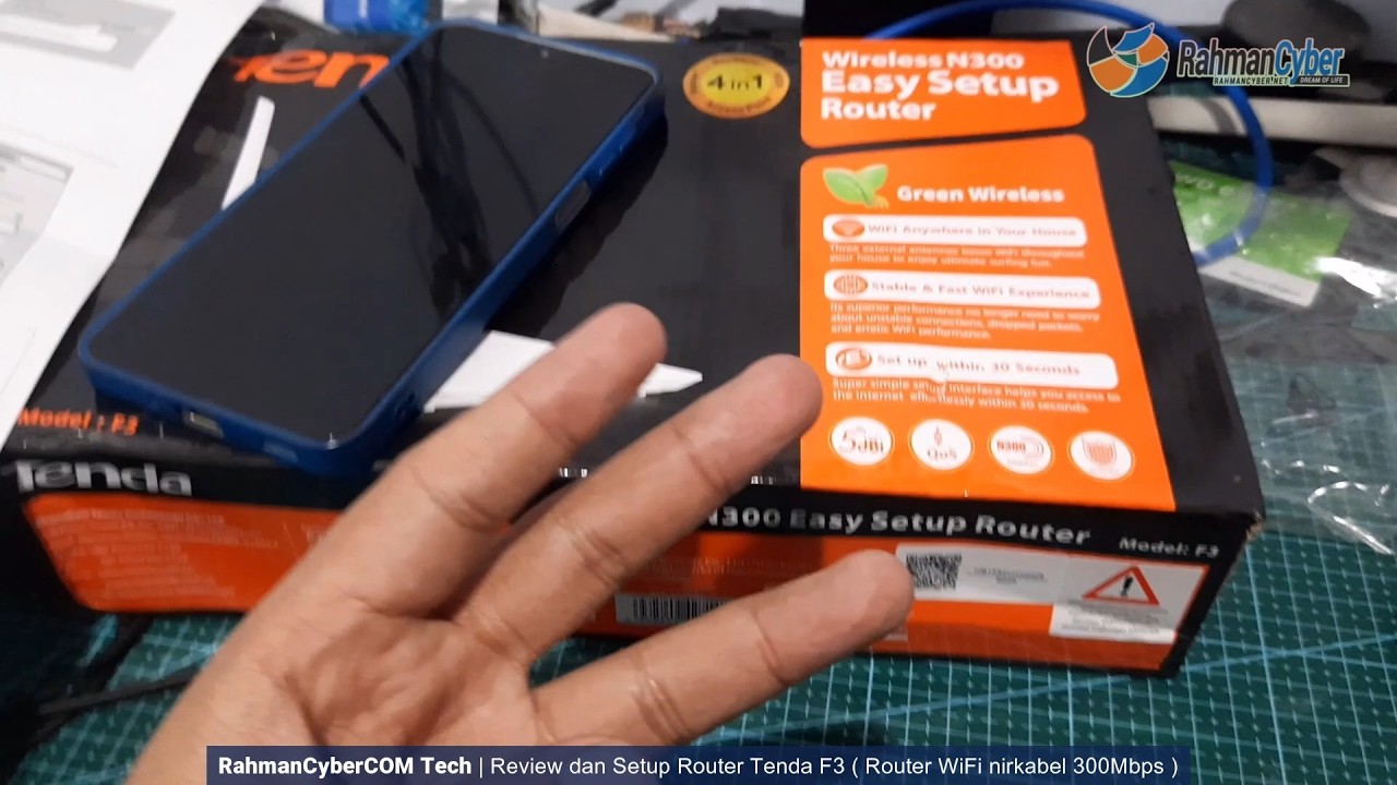 TENDA F3 Review + Cara Hubungkan ke ONT Internet via Kabel LAN