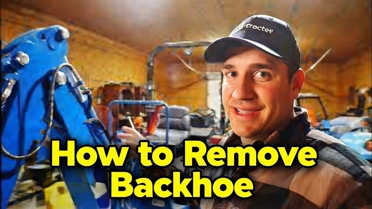 SUPER EASY Backhoe Removal On LS Tractor | LS MT240E