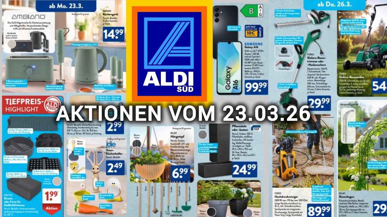 ALDI PROSPEKT ANGEBOTE ✨ Voschau Ab 23.03.26 ✨ ALDI-S&Uuml;D KATALOG DER WOCHE 📍 #aldis&uuml;d #aldi