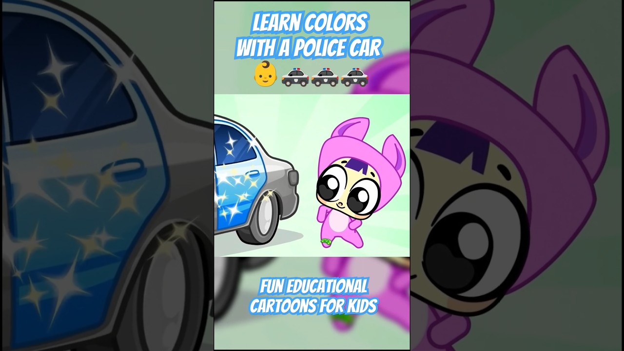 Who Stole the Colors of the Police Car? Find My Colors ✨🚓 Fun & Easy Learning for Kids #kidscartoon