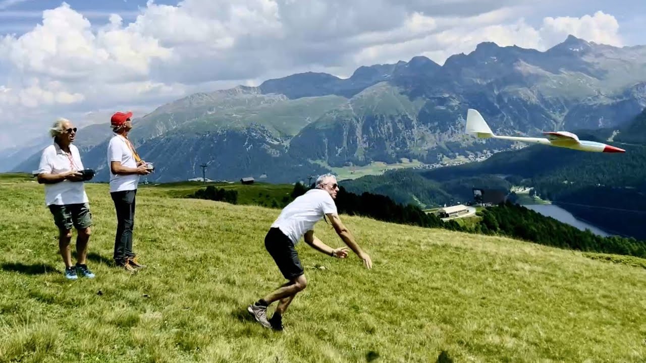 RC Glider slope soaring - Sankt Moritz - Switzerland