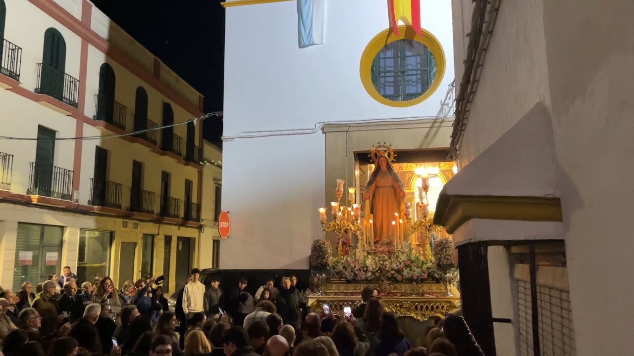 Entrada de la virgen de la Milagrosa de Marchena