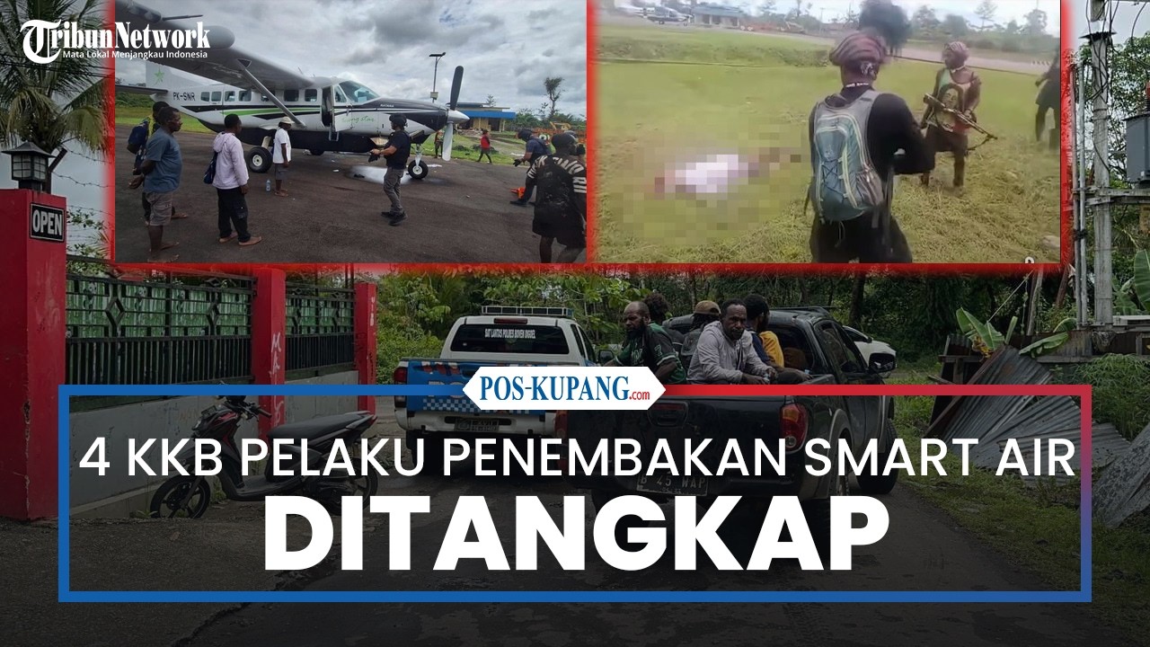 Polisi Tangkap Empat Anggota KKB Pelaku Penembakan Pilot Smart Air di Korowai