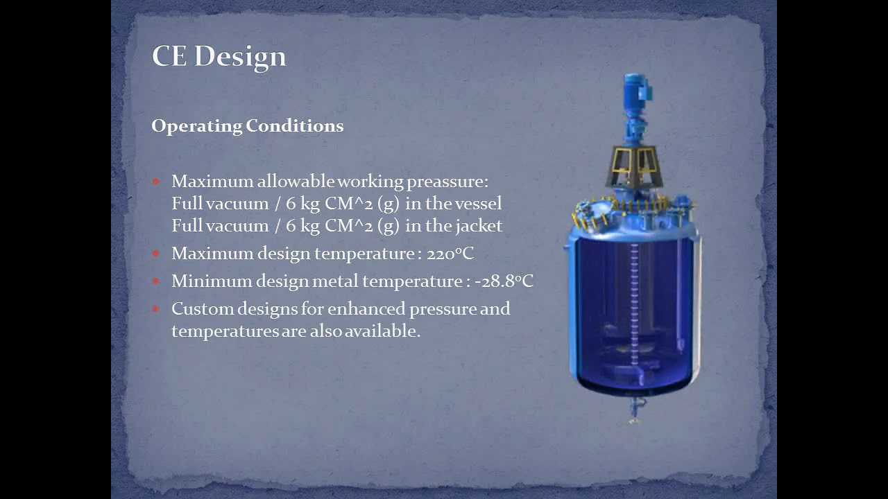 Glass Lined Reactors - Technical Info (mechanical)