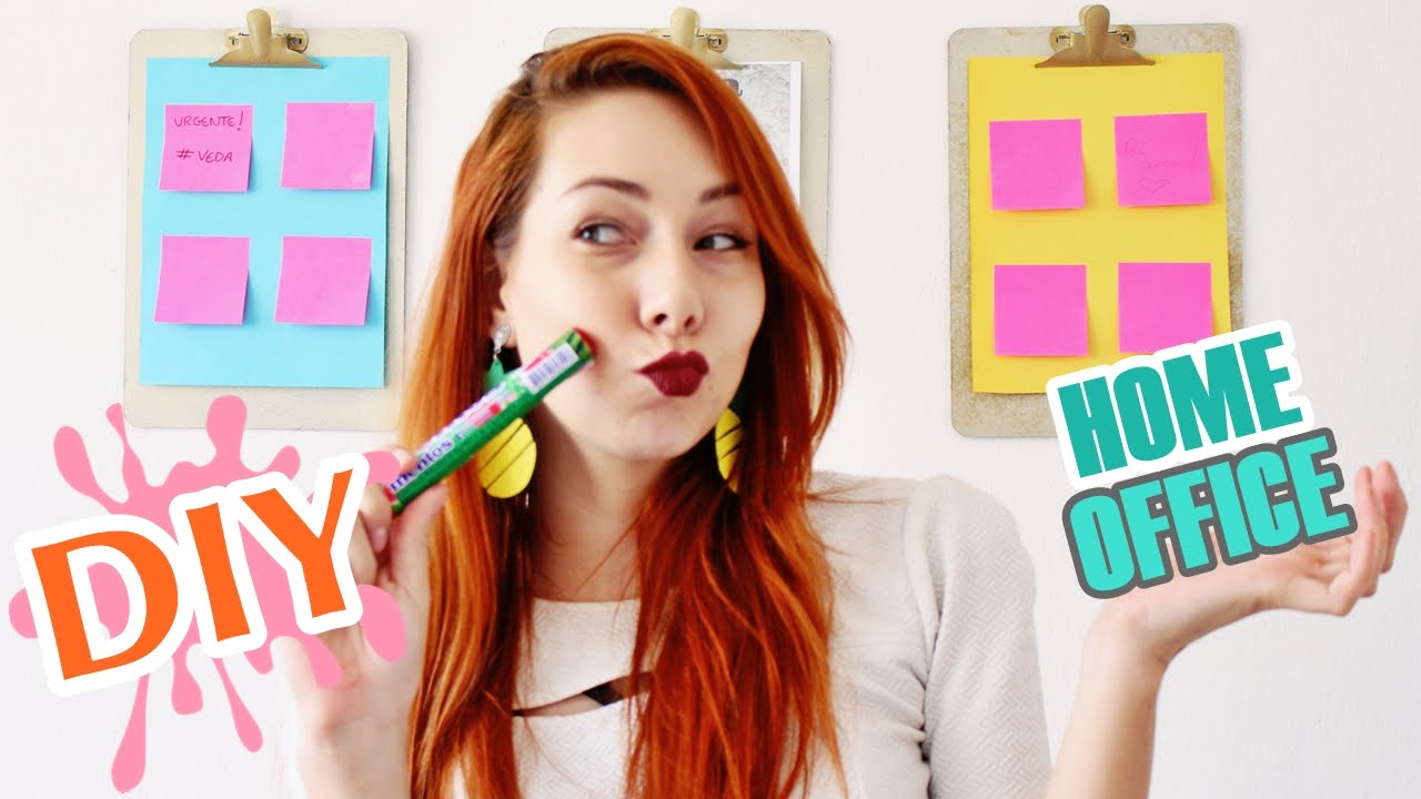 DIY: 6 IDEIAS DE DECORAÇÃO PARA HOME OFFICE Ft. Jessika Taynara #VEDA19