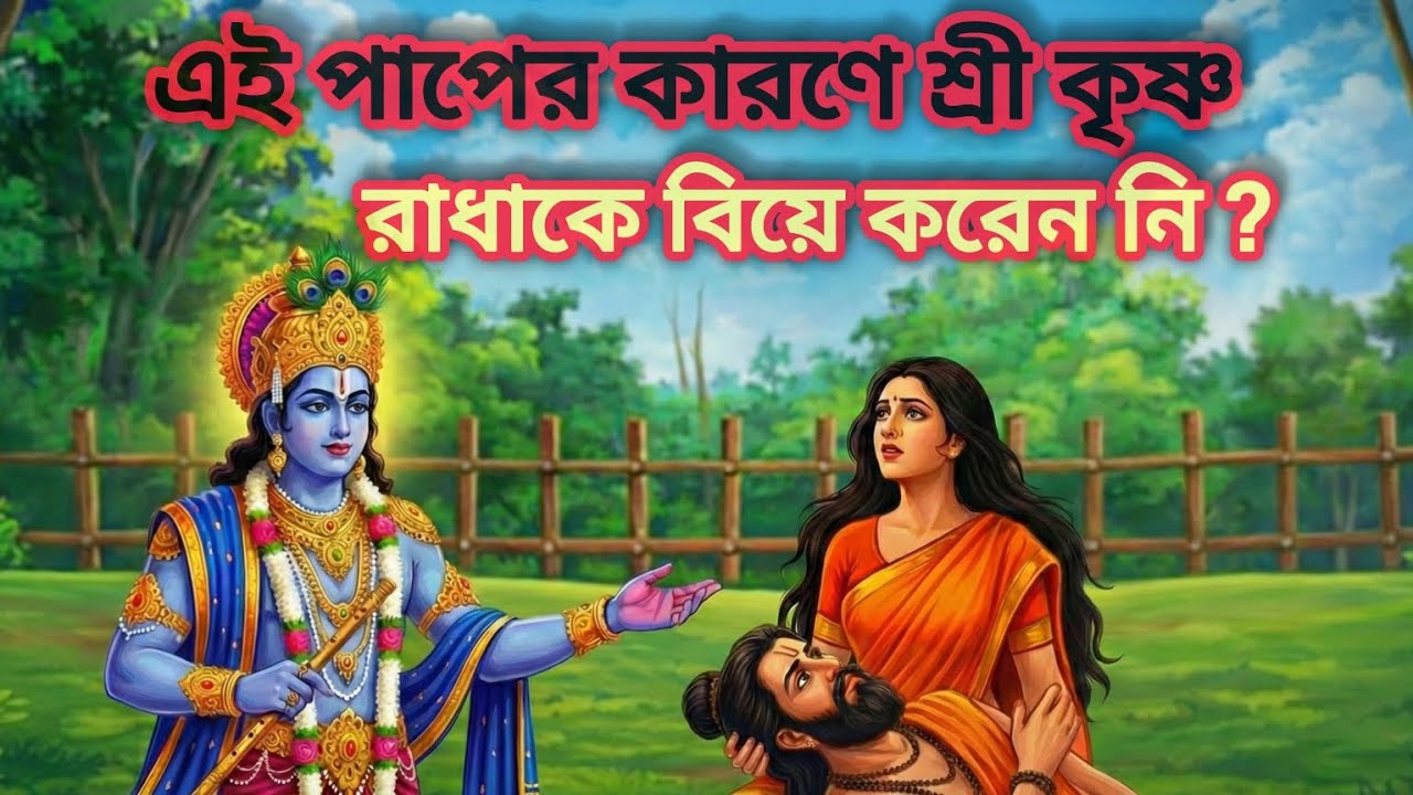 যে পাপের কারণেই শ্রীকৃষ্ণ রাধাকে বিয়ে করেননি? 😱 রাধা কৃষ্ণের না হওয়া বিয়ের ভয়ংকর রহস্য।