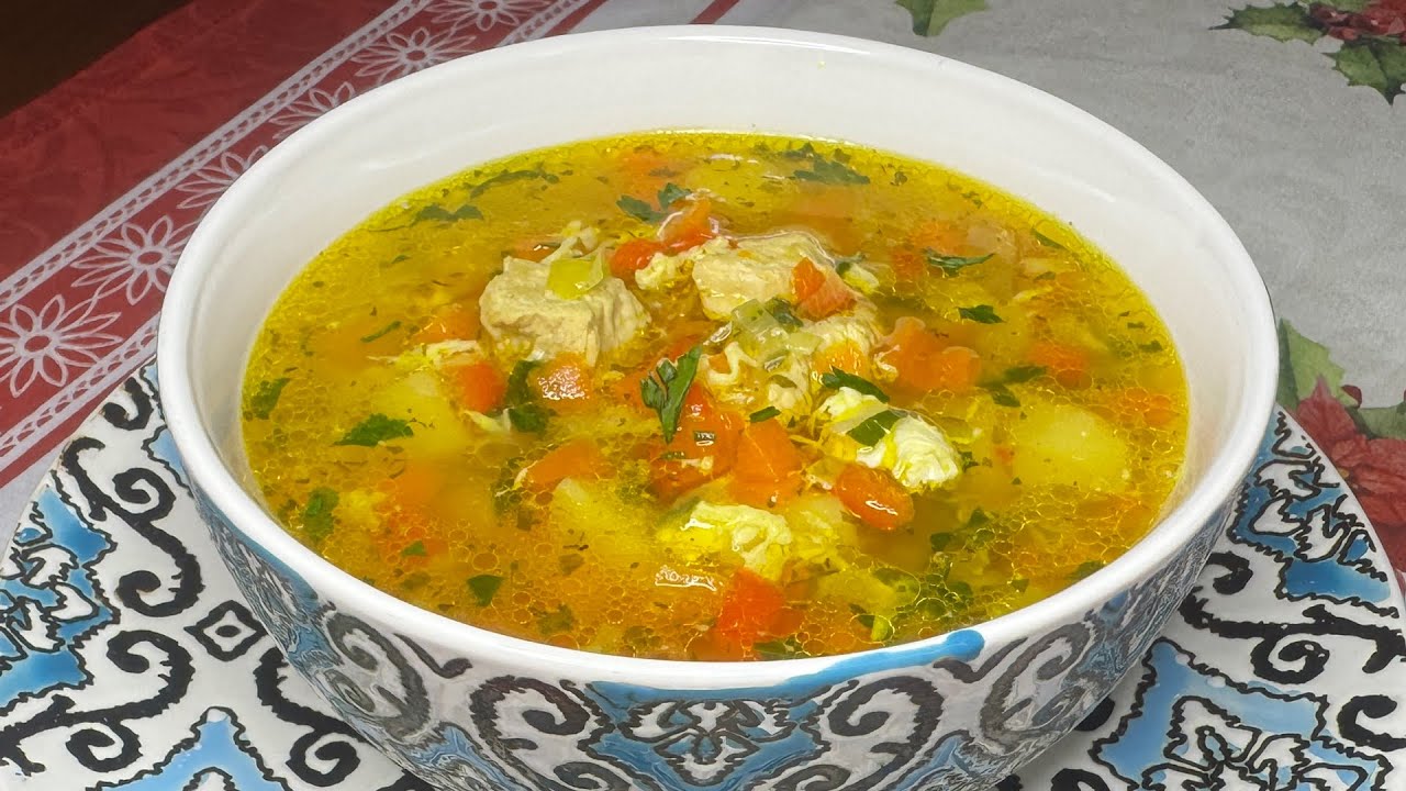 Вкусный и Простой Рецепт Супа из Индейки. Быстрый Рецепт Супа на каждый день
