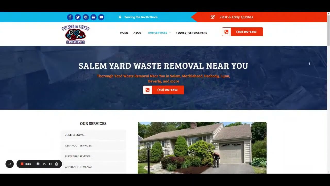 Yard Waste Removal Salem MA with Peace of Mind Services