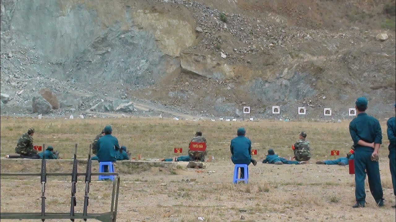 Kiểm tra bắn đạn thật -Khóa huấn luyện Dân quân tự vệ 16-21/6/2015