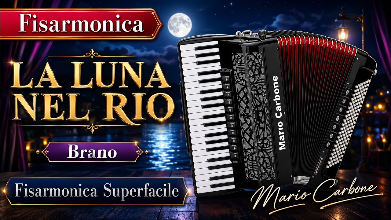 Fisarmonica - LA LUNA NEL RIO - Brano - Fisarmonica Superfacile