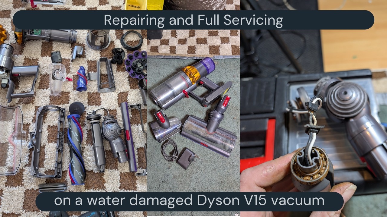 Repairing a water damaged Dyson V15! Plus full service how-to!