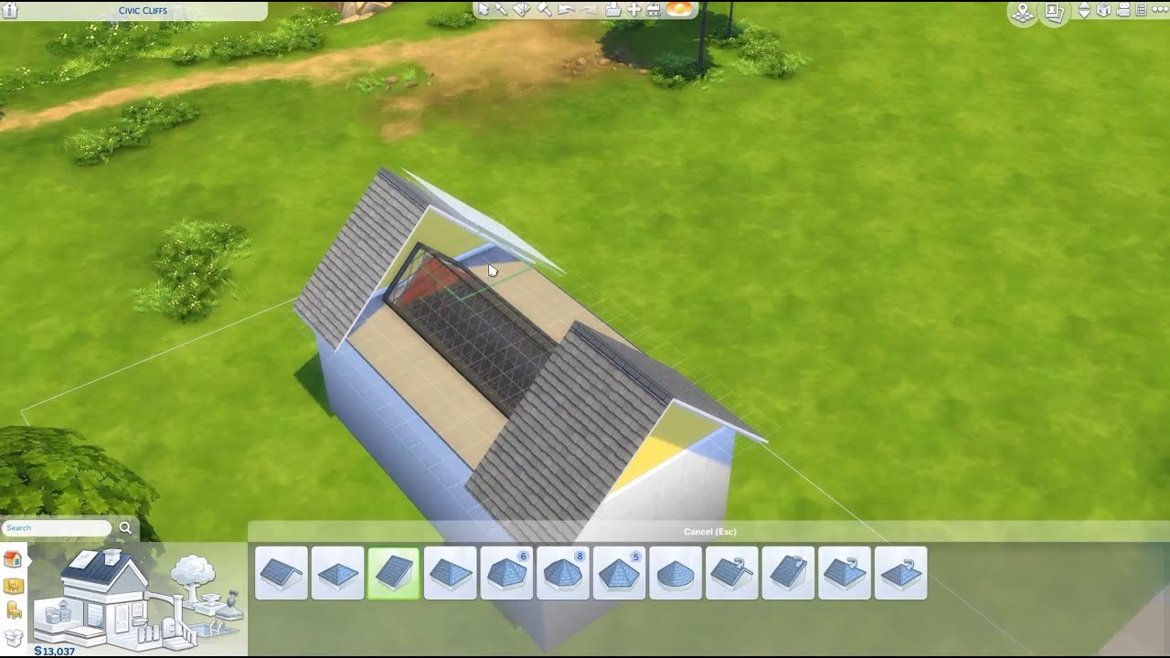 The Sims 4 Tutorial - Skylight in roofs
