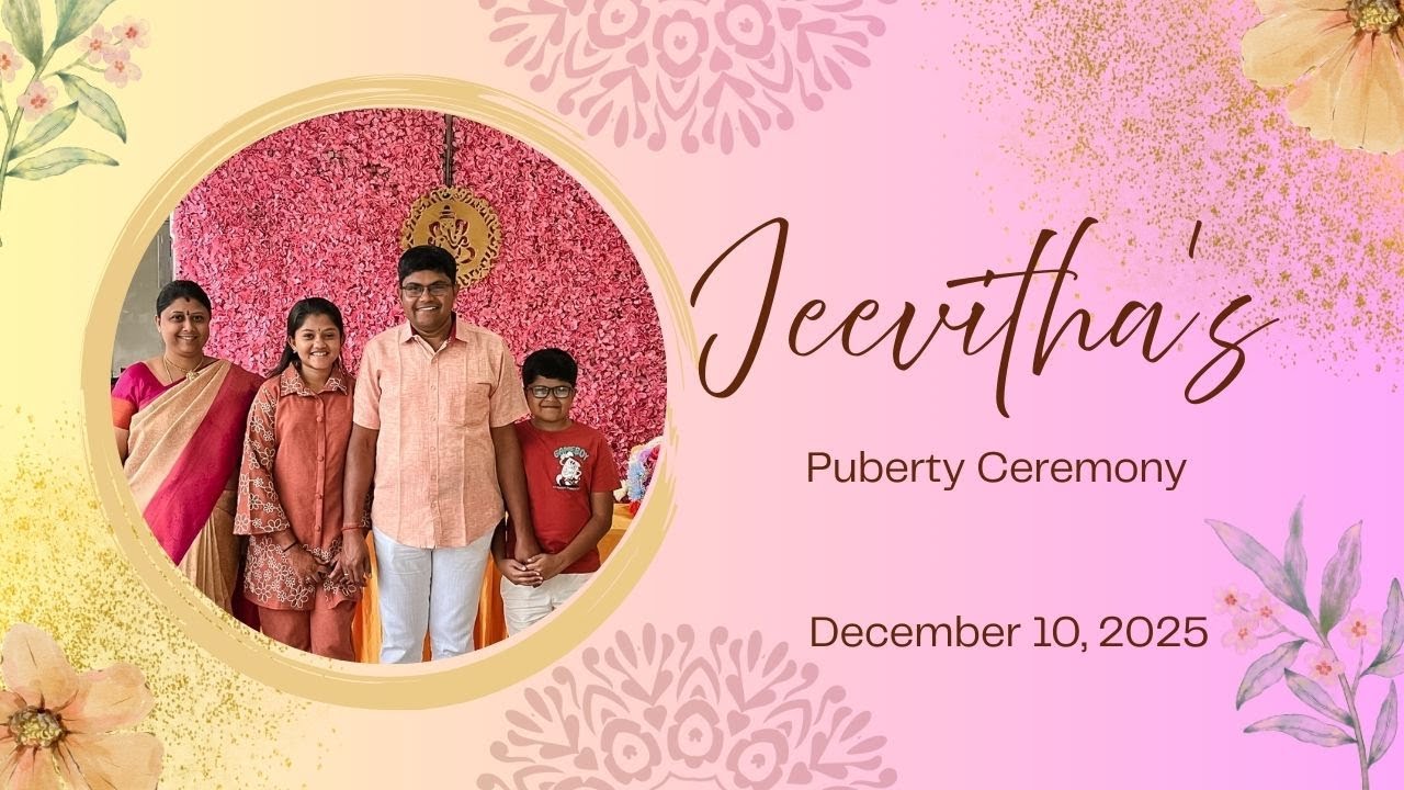 Jeevitha's Puberty Ceremony Function Video #4k #montage