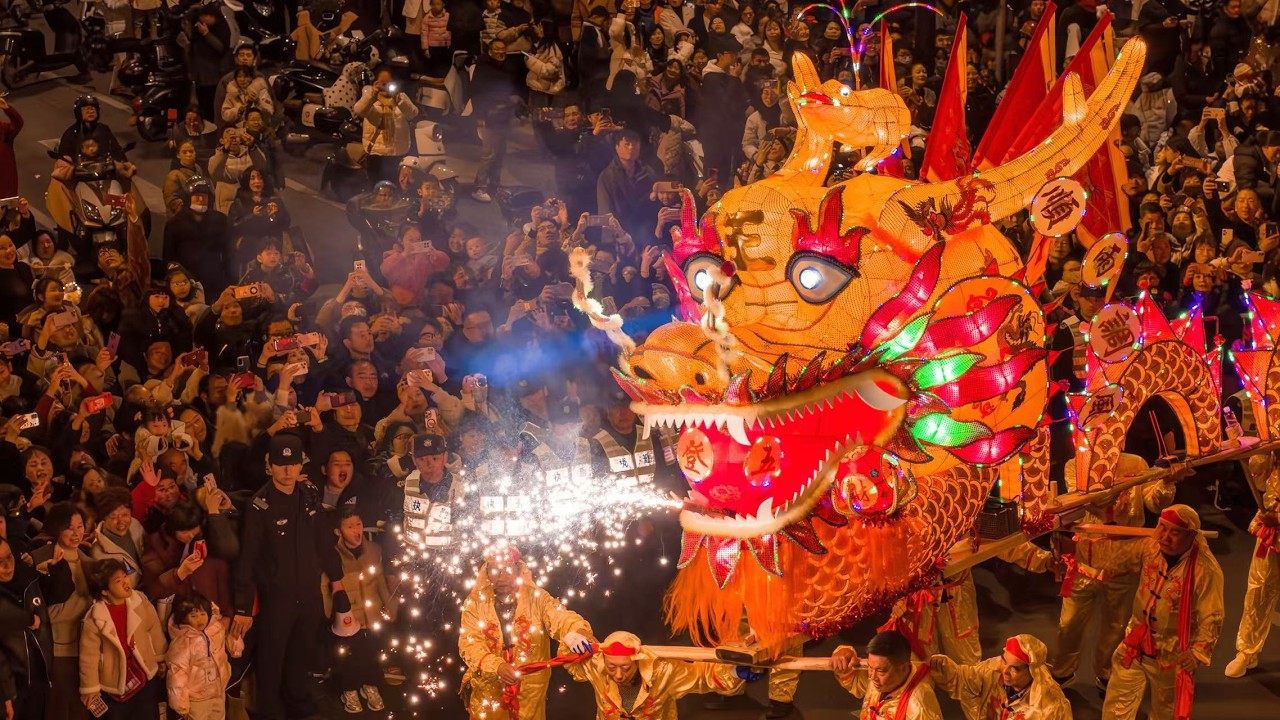 Watch: A spectacle of dragons to celebrate Lantern Festival