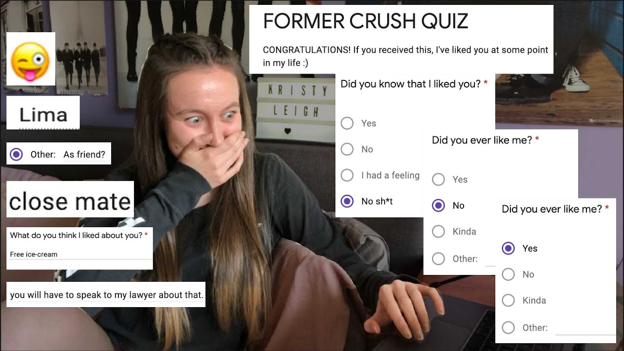I sent a quiz to every boy I've had a crush on - KRISTY LEIGH