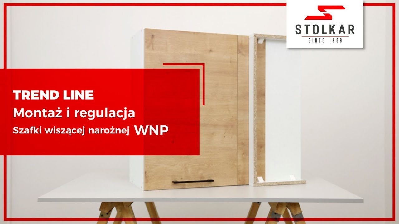 Montaż i regulacja wiszącej szafki narożnej