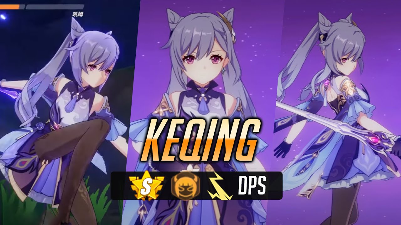 KEQING Gameplay! - S-rank BIO Lightning DPS - Honkai x Genshin Crossover