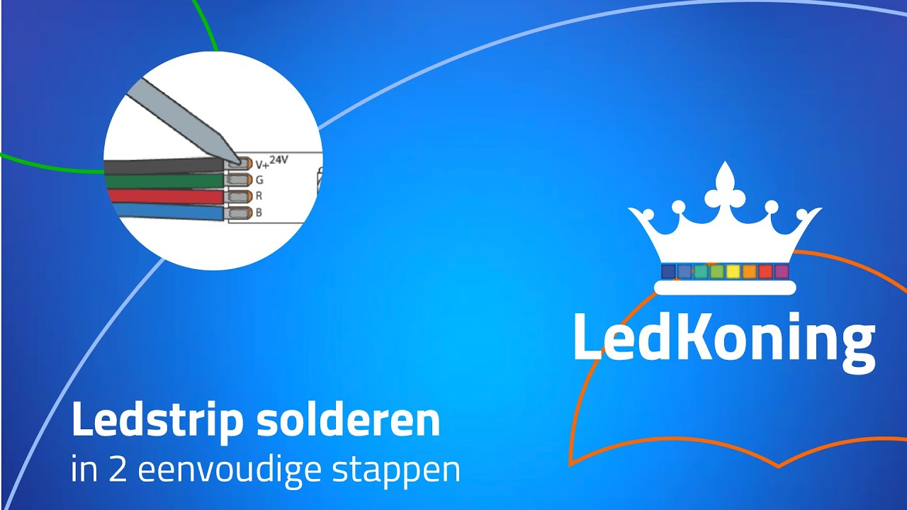 Ledstrip solderen in 2 stappen - LedKoning instructievideo's