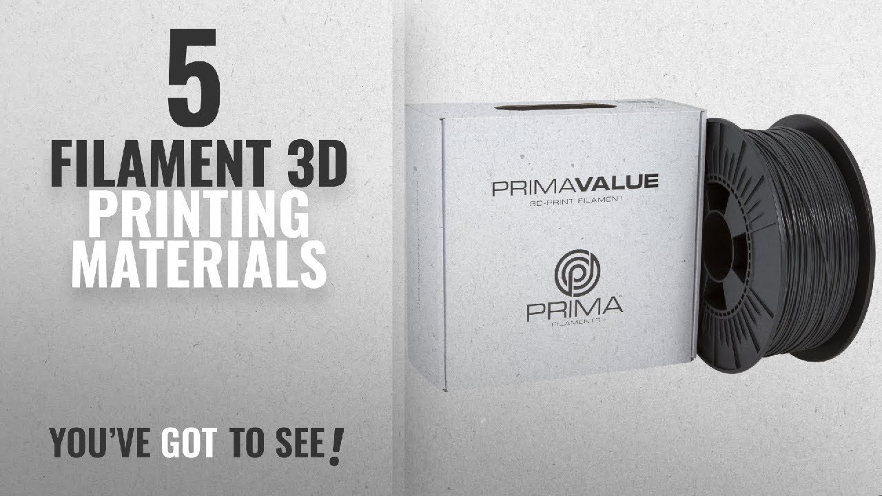 Top 10 Filament 3D Printing Materials [2018]: 3D Prima PrimaValue PLA Filament, 1.75 mm, 1 kg