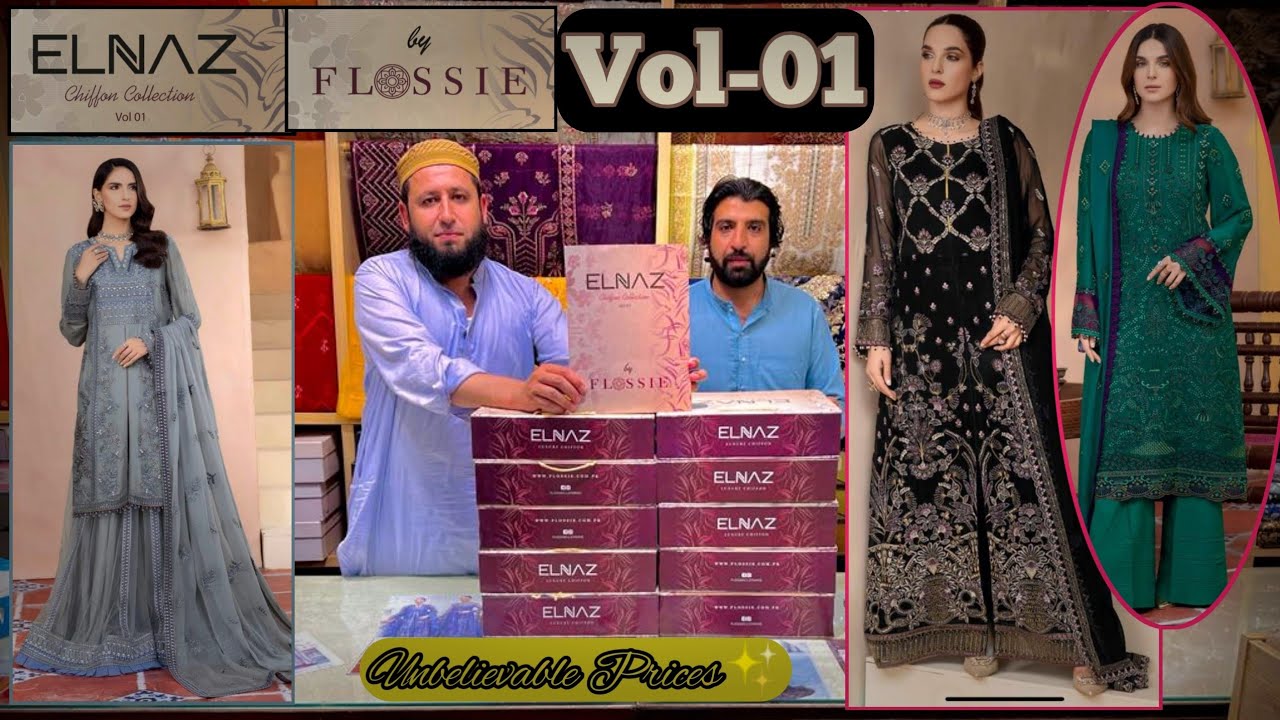 ELNAZ by FLOSSIE ✨ VOL-1 🥰 CHIFFON COLLECTION 😍 New Arrivals With Amazing Prices @m.y.kdesigner
