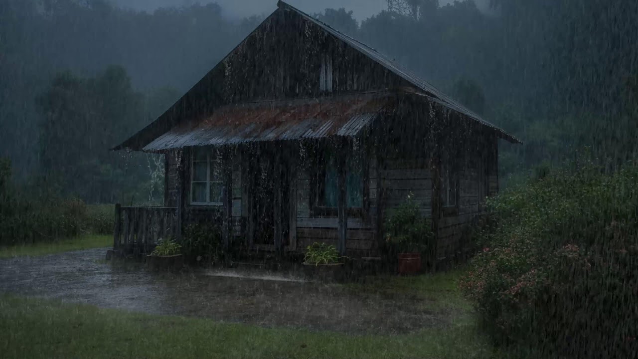 Gentle rain sounds promoting deep restfulness easing your anxious mind completely