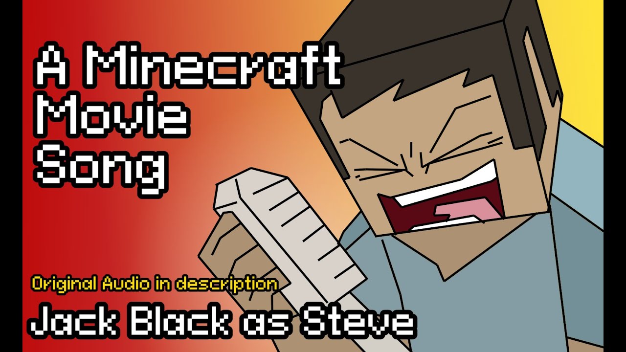 Jack Black as Steve | The Minecraft Movie Song (Animated... with a mouse)