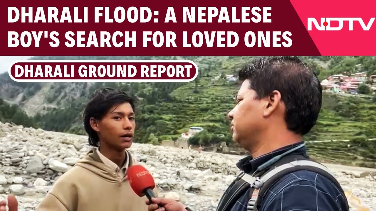 Dharali Uttarakhand Flood Situation | Dharali Flood: A Nepalese Boy's Search For Loved Ones
