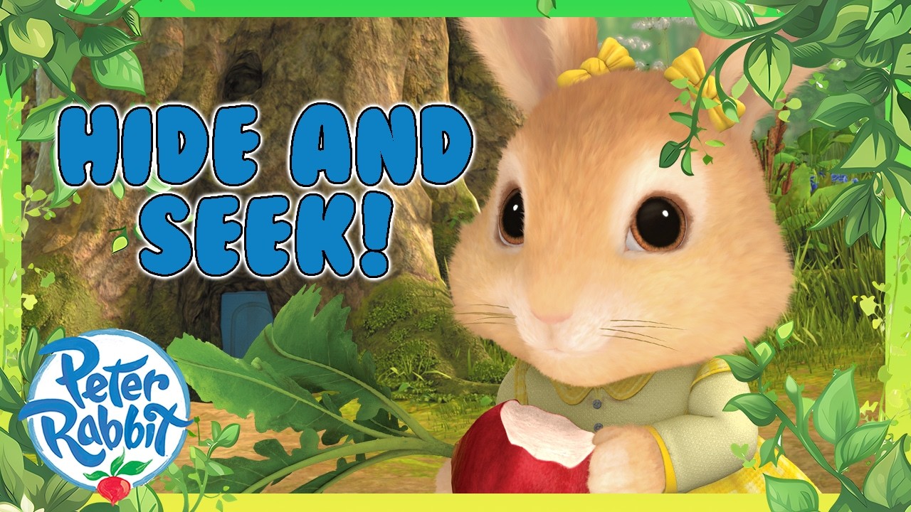 @OfficialPeterRabbit 🐰🙈 Hide and Seek with Cottontail! 🙈💛 | 20+ Minutes | Cartoons for Kids