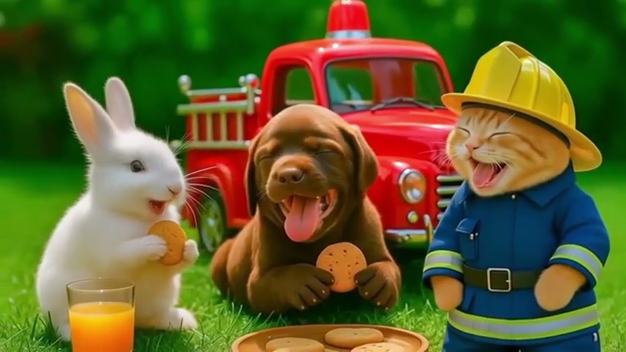 Tiny Kittens vs Giant Tiger! Fire Bike Rescue to Save Their Mom 🐱🔥
