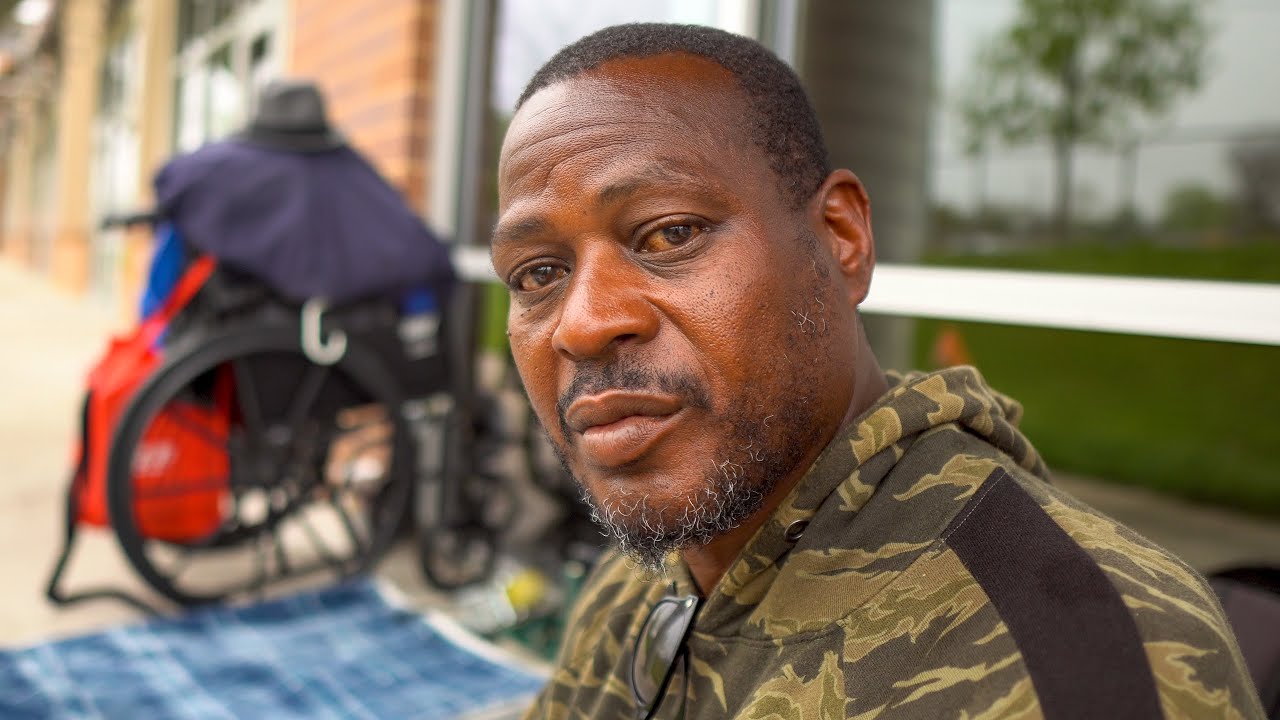 Disabled Homeless Man on the Streets of Austin after 30 Years in Prison