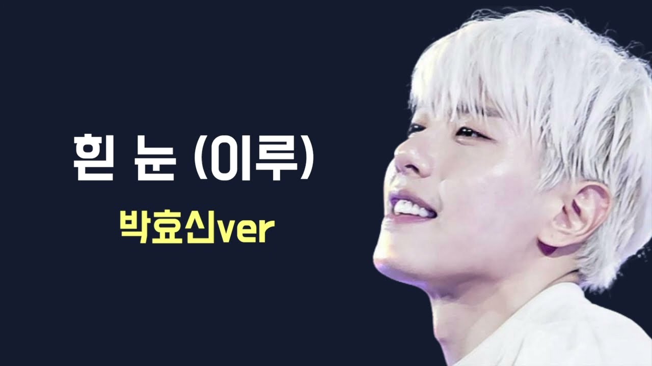 사르르 녹습니다. AI박효신 - 흰 눈