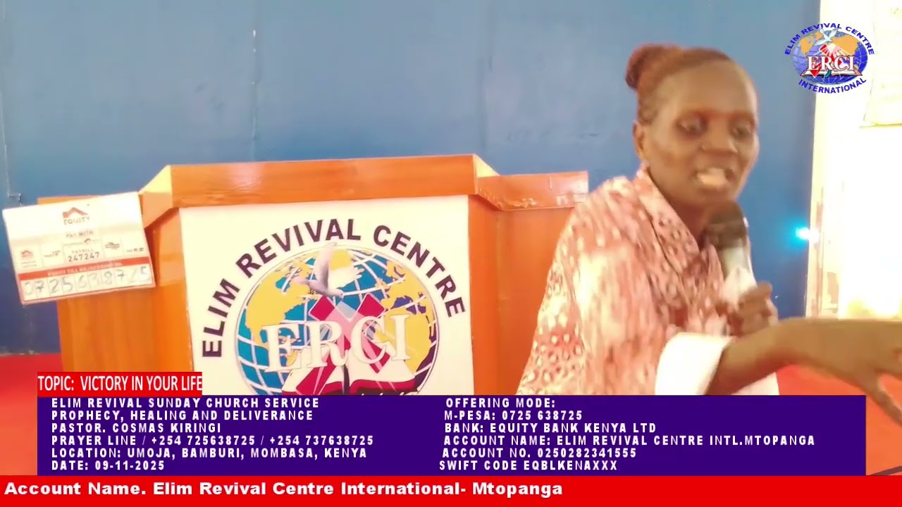 Elim Revival Church Service 09-11-2025 Prophecy, Healing and Deliverance with Pst. Cosmas Kiringi