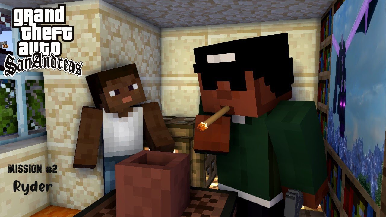 Ryder  Mission #2 GTA San Andreas -   Minecraft Animation
