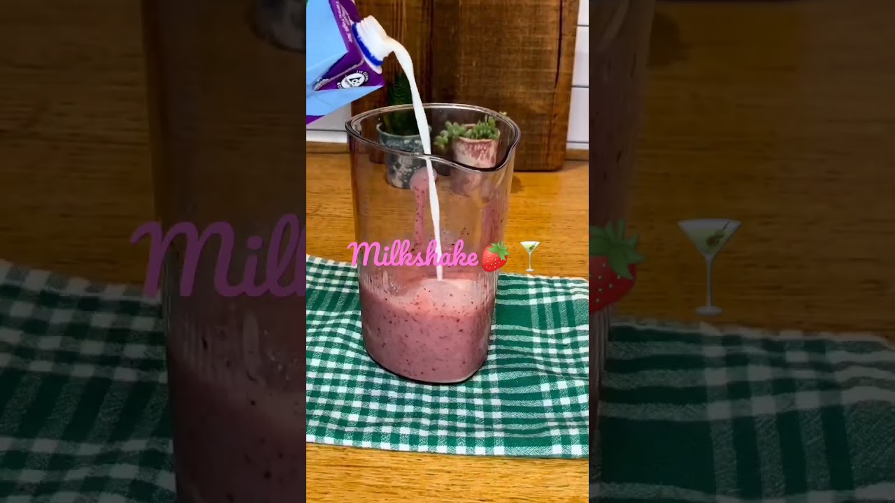 muzlu &ccedil;ilekli milkshake i&ccedil;ecek tarifi