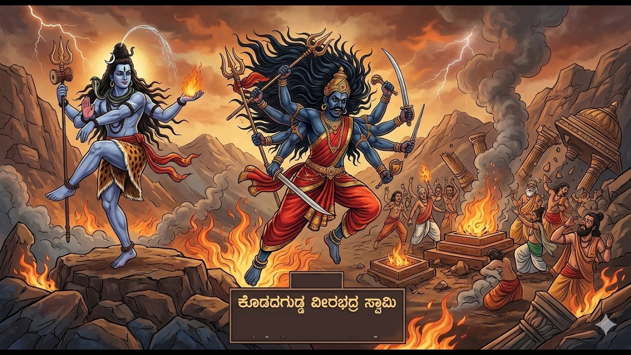 Kodadagudda Shri Veerabhadreshwara Swamy charitre  ||Kodadagudda   Temple Documentary ||