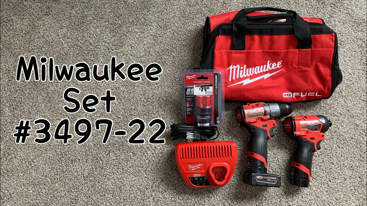 Набор ударной дрели и шуруповерта Milwaukee M12 Fuel #3497-22