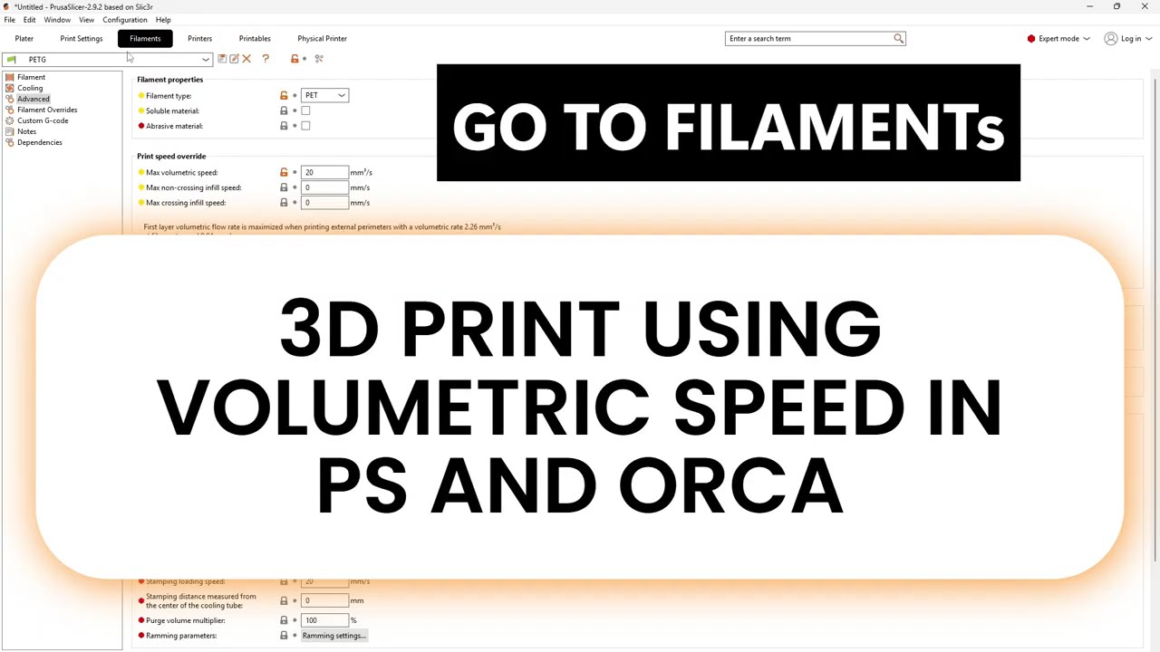 AUTOSPEED | PRUSA SLICER | HOW TO USE AUTOSPEED | 3D PRINTING WITH VOLUMETRIC SPEED